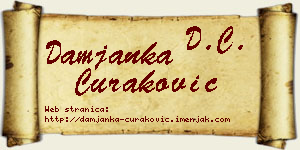 Damjanka Curaković vizit kartica
